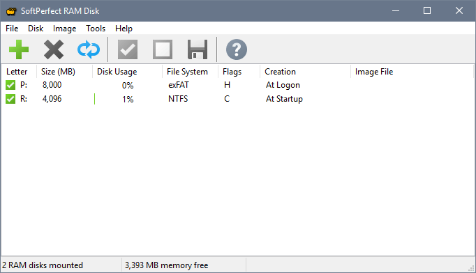 SoftPerfect Ram Disc Image