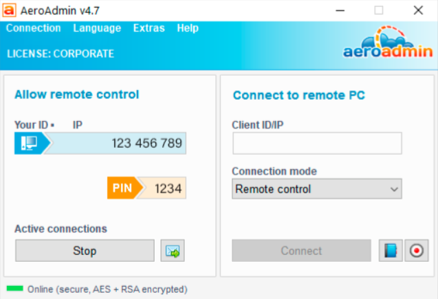 AeroAdminスクリーンショット