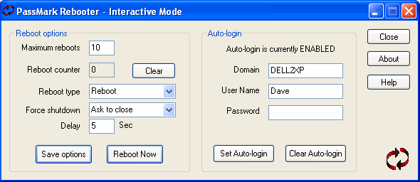 PassMark Rebooter