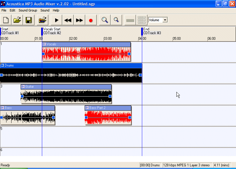 Acoustica MP3 Audio Mixer