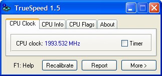 CPU TrueSpeed