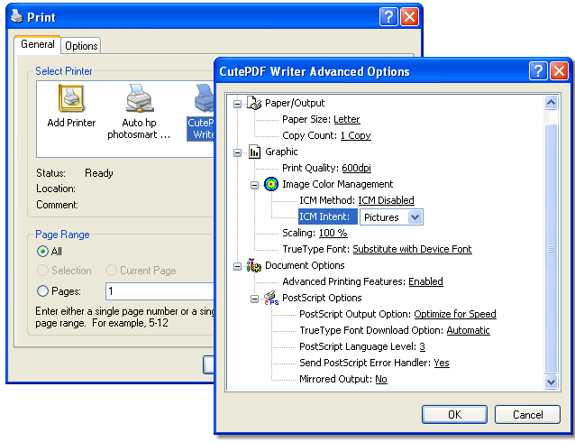 CutePDF Writer