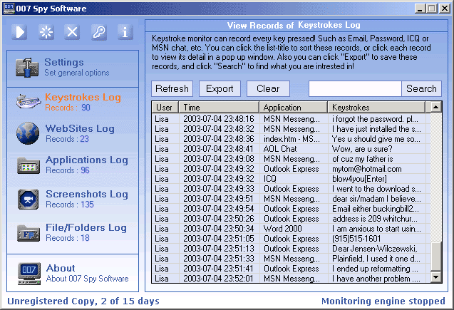 007 Spy Software