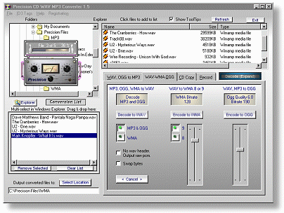 Precision CD WAV MP3 Converter
