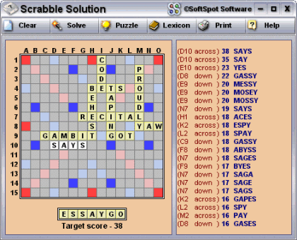Scrabble Solution