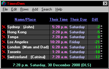 TimesOwn -1 year