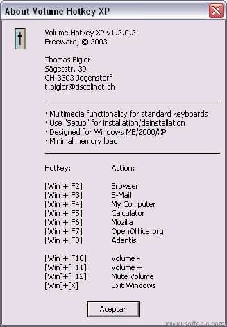 Volume Hotkey XP