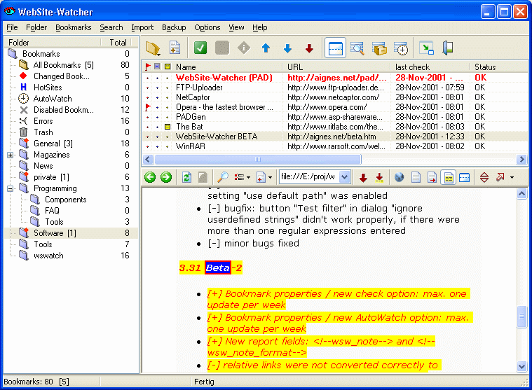 WebSite-Watcher Basic
