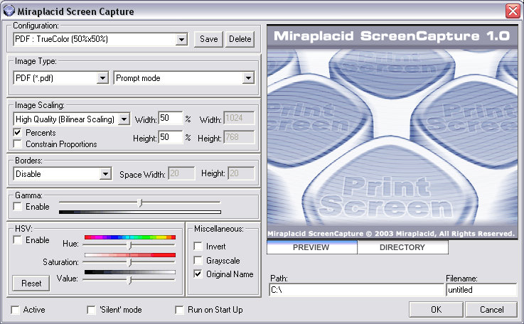 Miraplacid Screen Capture