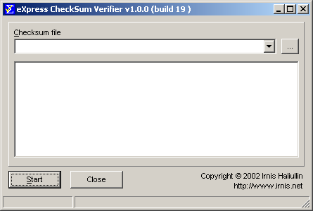 eXpress CheckSum Verifier (XCSV)