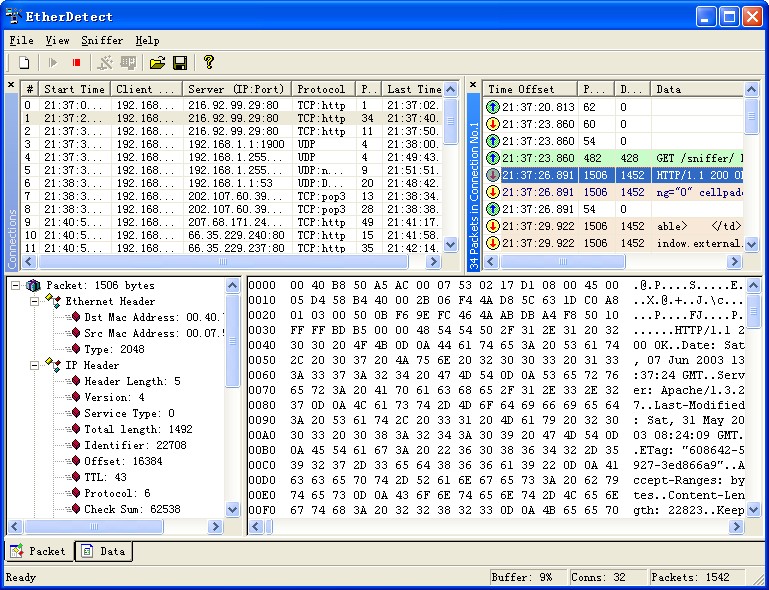 EtherDetect Packet Sniffer-Commercial License