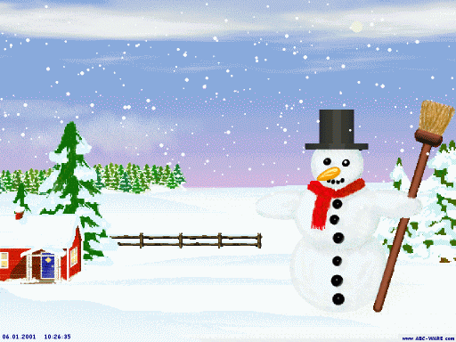 Happy Snowman Screensaver