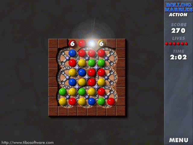Rolling Marbles