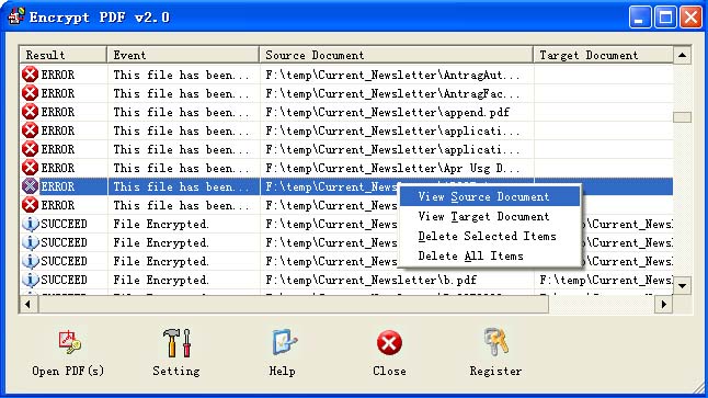 Encrypt PDF