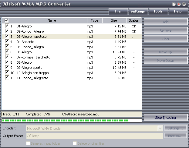 Xilisoft WMA MP3 Converter