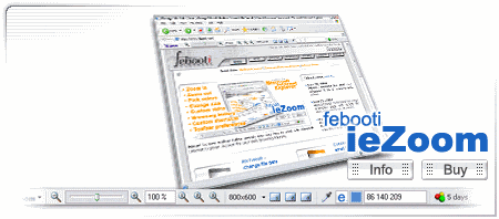 febooti ieZoom toolbar