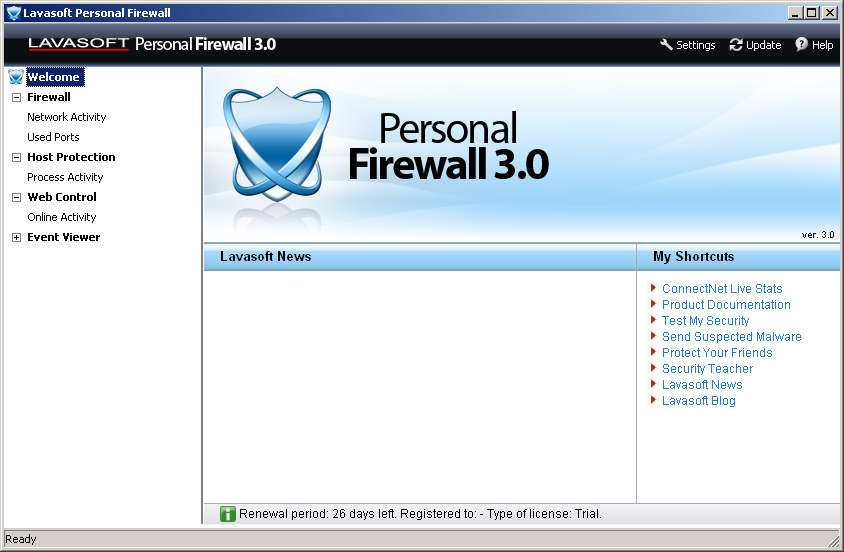Lavasoft Personal Firewall
