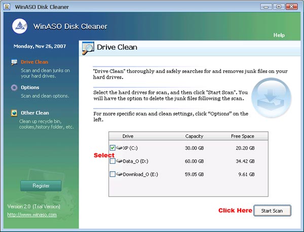 WinASO Disk Cleaner