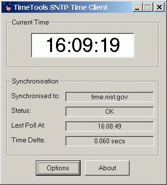Freeware Atomic Clock SNTP Client