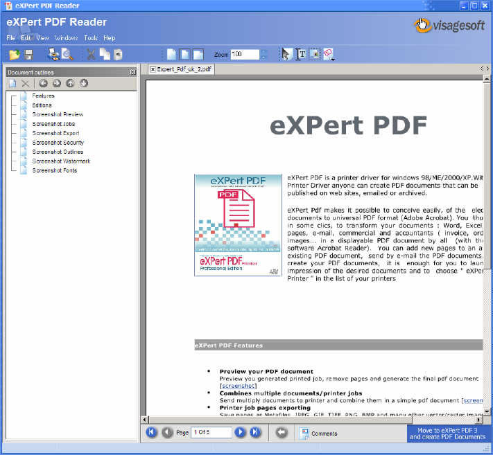 eXPert PDF Reader