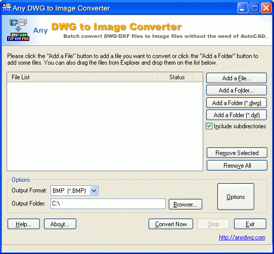 Any DWG to Image Converter (Standard Version)