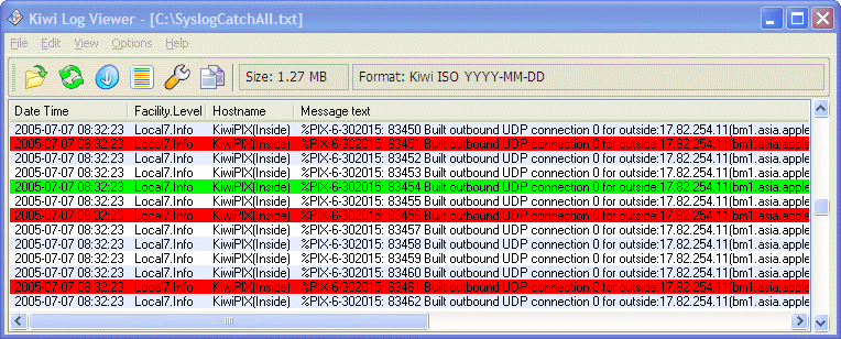 Kiwi Log Viewer Windows