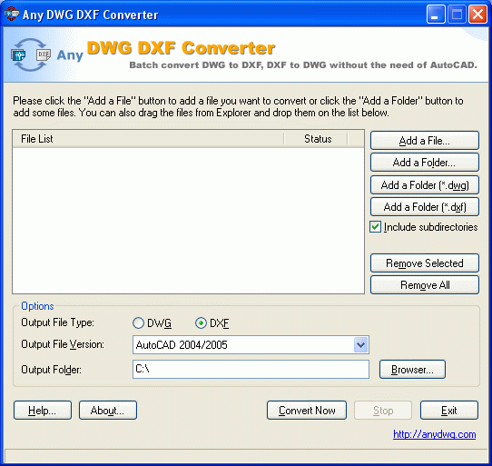 Any DWG DXF Converter (Standard Version)