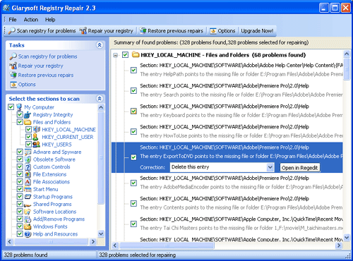 Glarysoft Registry Repair