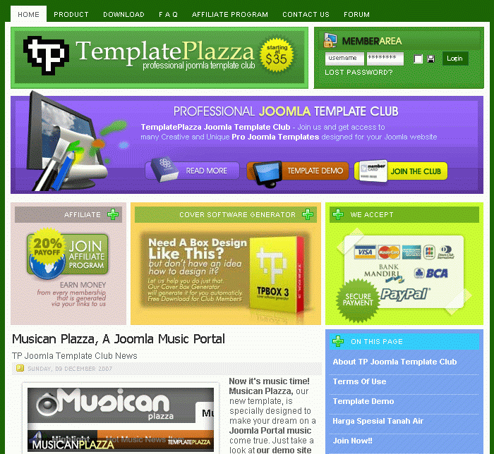 TemplatePlazza 6 Month Personal Membership