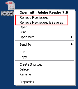 A-PDF Restrictions Remover