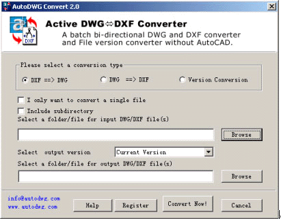 Active DWG DXF Converter