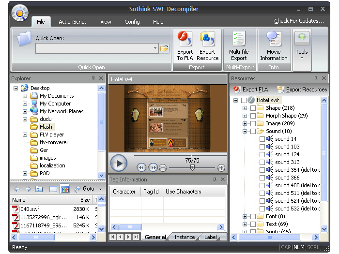 Sothink SWF Decompiler