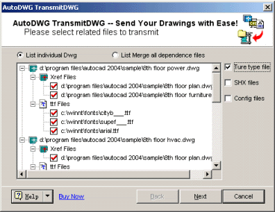 AutoDWG eTransmit
