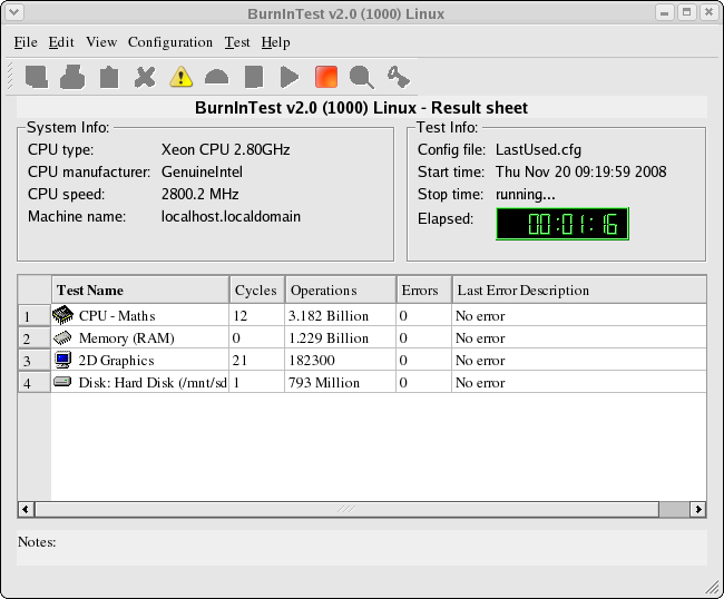 BurnInTest Linux (x 5 liecense)