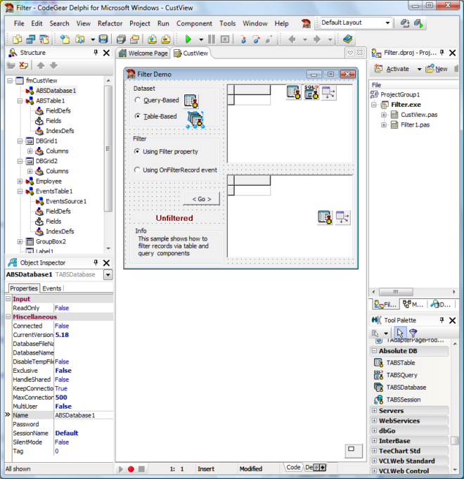 Absolute Database (Single-User Edition, For Single Developer with Source Code)