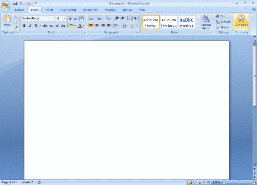 Ribbon Customizer for Office 2007