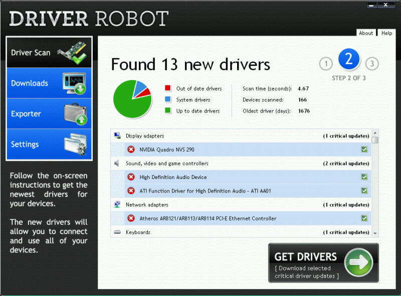 Driver Robot with Exporter - 1 Computer