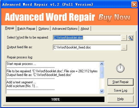 Advanced Word Repair