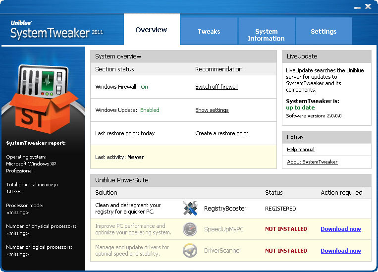 SystemTweaker 2013