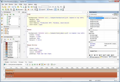 TopStyle for Windows