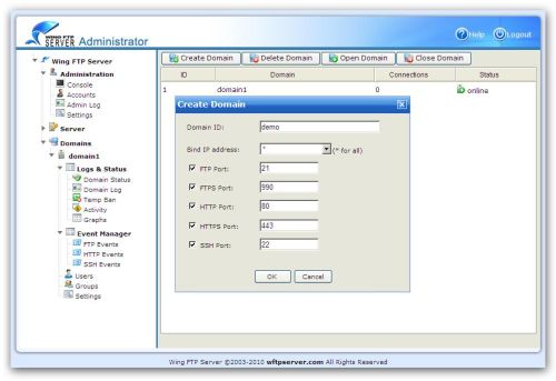 Wing FTP Server (Standard Edition for Windows)