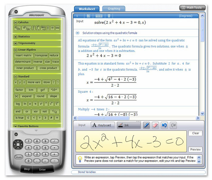 Microsoft Mathematics