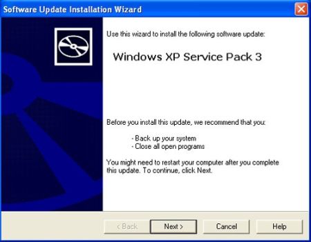 Windows® XP Service Pack 3 (SP3)