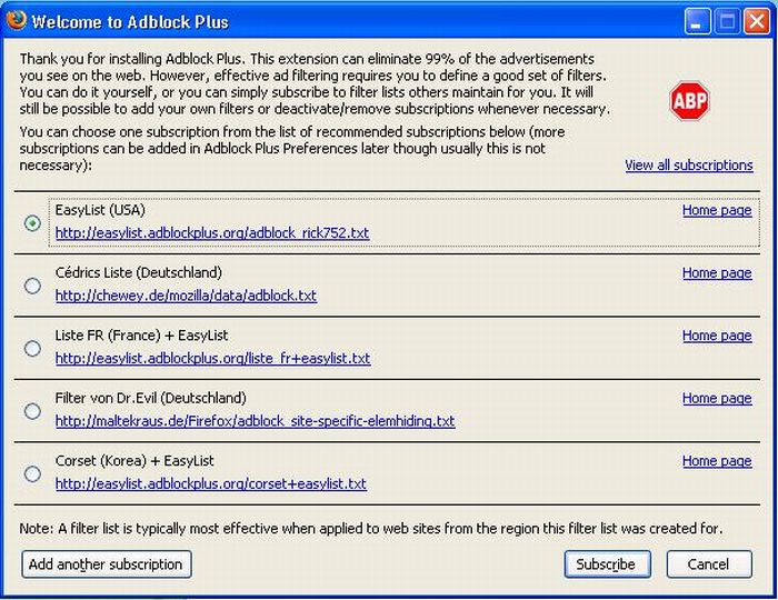 Adblock Plus for Firefox