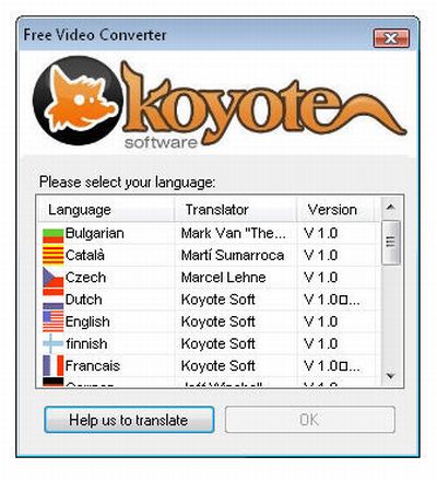 Koyote Free Video Converter