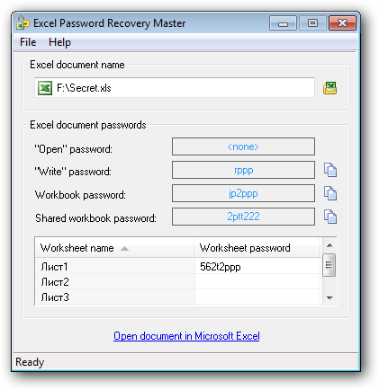 Excel Password Recovery Master - personal license