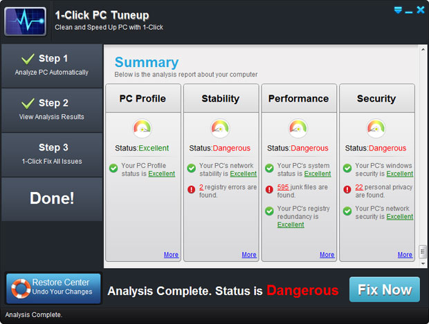 1-Click PC Tuneup (1 PC)