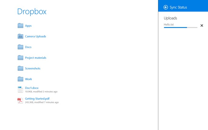 Dropbox for Windows 8