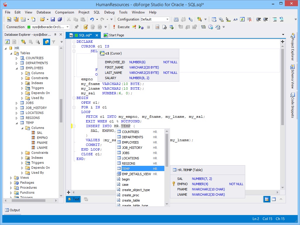 dbForge Studio for Oracle Standard License