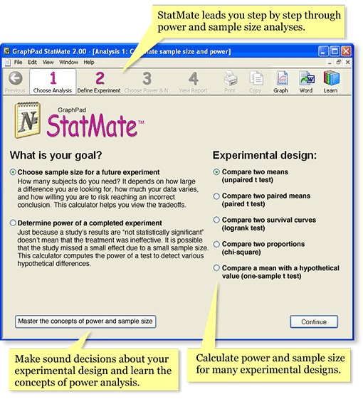 GraphPad StatMate Single-User Licenses (Corporate/non-expiring)